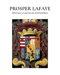 Prosper Lafaye poster art print, vintage Dessin de vitrail  painting