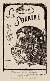 Le sourire: Journal méchant, Mar. 1900 (1900) by Paul Gauguin. Original from The Art Institute of Chicago. Digitally enhanced by rawpixel.