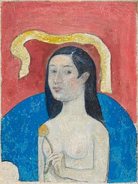 Portrait of the Artist&rsquo;s Mother (Eve) (ca. 1889&ndash;1890) by <a href="https://www.rawpixel.com/search/paul%20gauguin?sort=curated&amp;type=all&amp;page=1">Paul Gauguin</a>. Original from The Art Institute of Chicago. Digitally enhanced by rawpixel.