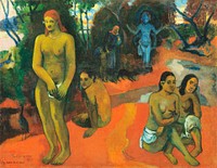 Delectable Waters (Te Pape Nave Nave) (1898) by <a href="https://www.rawpixel.com/search/paul%20gauguin?sort=curated&amp;type=all&amp;page=1">Paul Gauguin</a>. Original from The National Gallery of Art. Digitally enhanced by rawpixel.
