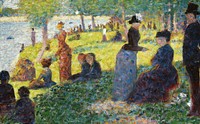 Oil Sketch for &ldquo;La Grande Jatte&rdquo; (1884) by <a href="https://www.rawpixel.com/search/Georges%20Seurat?sort=curated&amp;type=all&amp;page=1">Georges Seurat</a>. Original from The Art Institute of Chicago. Digitally enhanced by rawpixel.