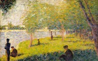 Study for a Sunday on La Grande Jatte (1884) by <a href="https://www.rawpixel.com/search/Georges%20Seurat?sort=curated&amp;type=all&amp;page=1">Georges Seurat</a>. Original from The MET Museum. Digitally enhanced by rawpixel.