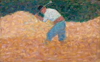 The Stone Breaker (ca. 1882) by Georges Seurat. Original from The National Gallery of Art. Digitally enhanced by rawpixel.