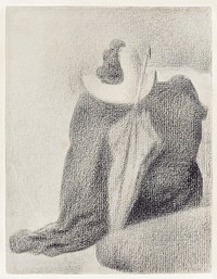 Still Life With Hat, Parasol, and Clothes on a Chair (1887) by <a href="https://www.rawpixel.com/search/Georges%20Seurat?sort=curated&amp;type=all&amp;page=1">Georges Seurat</a>. Original from The MET Museum. Digitally enhanced by rawpixel.
