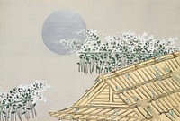 House from Momoyogusa&ndash;Flowers of a Hundred Generations (1909) by <a href="https://www.rawpixel.com/search/Kamisaka%20Sekka?sort=curated&amp;type=all&amp;page=1">Kamisaka Sekka</a>. Original from the The New York Public Library. Digitally enhanced by rawpixel.