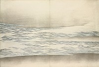 Ocean waves from Momoyogusa&ndash;Flowers of a Hundred Generations (ca. 1909&ndash;1910) by <a href="https://www.rawpixel.com/search/Kamisaka%20Sekka?sort=curated&amp;type=all&amp;page=1">Kamisaka Sekka</a>. Original from the The New York Public Library. Digitally enhanced by rawpixel.