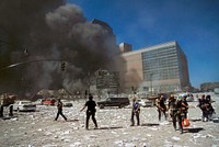 Rescue operations during the aftermath of the September 11 terrorist attack on the World Trade Center, New York City. Courtesy of the Prints and Photographs Division, Library of Congress. Digitally enhanced by rawpixel.