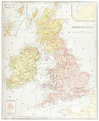 Geography of the British Isles from ten different standpoints, with twenty-one maps (1886) by Thomas McLaren Davidson. Original from British Library. Digitally enhanced by rawpixel.