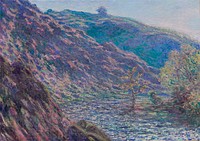 The Petite Creuse River (1889) by <a href="https://www.rawpixel.com/search/Claude%20Monet?sort=curated&amp;page=1">Claude Monet</a>. Original from the Art Institute of Chicago. Digitally enhanced by rawpixel.