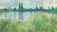 Monet impressionist desktop wallpaper, HD background, Banks of the Seine