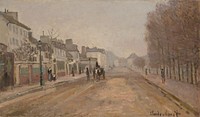 Boulevard H&eacute;loise, Argenteuil (1872) by <a href="https://www.rawpixel.com/search/Claude%20Monet?sort=curated&amp;page=1">Claude Monet</a>. Original from the Yale University Art Gallery. Digitally enhanced by rawpixel.