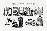 Animal feeding tool drawing. Digitally enhanced from our own original copy of The Open Door to Independence (1915) by Thomas E. Hill. 