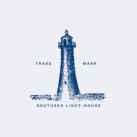 Vintage light house illustration