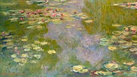 Monet impressionist desktop wallpaper, Water Lilies HD background