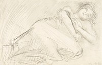 Sleeping woman. The Abandoned (1898&ndash;1907) by <a href="https://www.rawpixel.com/search/Auguste%20Rodin?sort=curated&amp;page=1">Auguste Rodin</a>. Original from The MET museum. Digitally enhanced by rawpixel.