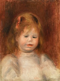 Portrait of Jean Renoir (Portrait de Jean Renoir) (1897) by <a href="https://www.rawpixel.com/search/Pierre-Auguste%20Renoir?sort=curated&amp;page=1">Pierre-Auguste Renoir</a>. Original from Barnes Foundation. Digitally enhanced by rawpixel.
