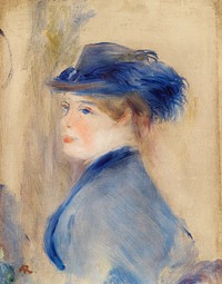 Bust of a Woman (Buste de femme) (1875) by <a href="https://www.rawpixel.com/search/Pierre-Auguste%20Renoir?sort=curated&amp;page=1">Pierre-Auguste Renoir</a>. Original from Barnes Foundation. Digitally enhanced by rawpixel.