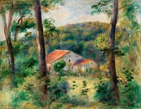 Environs of Briey (Environs de Briey) (1899) by <a href="https://www.rawpixel.com/search/Pierre-Auguste%20Renoir?sort=curated&amp;page=1">Pierre-Auguste Renoir</a>. Original from Barnes Foundation. Digitally enhanced by rawpixel.