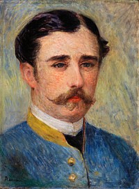 Portrait of a Man (Monsieur Charpentier) (1879) by <a href="https://www.rawpixel.com/search/Pierre-Auguste%20Renoir?sort=curated&amp;page=1">Pierre-Auguste Renoir</a>. Original from Barnes Foundation. Digitally enhanced by rawpixel.