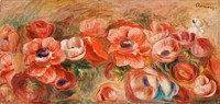 Anemones (An&eacute;mones) (1912)  by <a href="https://www.rawpixel.com/search/Pierre-Auguste%20Renoir?sort=curated&amp;page=1">Pierre-Auguste Renoir</a>. Original from Barnes Foundation. Digitally enhanced by rawpixel.