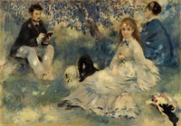 Henriot Family (La Famille Henriot) (1875) by Pierre-Auguste Renoir. Original from Barnes Foundation. Digitally enhanced by rawpixel.