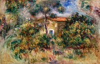 Farmhouse (La Ferme) (1917) by <a href="https://www.rawpixel.com/search/Pierre-Auguste%20Renoir?sort=curated&amp;page=1">Pierre-Auguste Renoir</a>. Original from Barnes Foundation. Digitally enhanced by rawpixel.