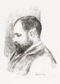 Portrait of Ambroise Vollard (1904) by <a href="https://www.rawpixel.com/search/Pierre-Auguste%20Renoir?sort=curated&amp;page=1">Pierre-Auguste Renoir</a>. Original from The Art Institute of Chicago. Digitally enhanced by rawpixel.
