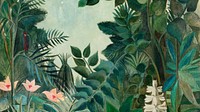 Rousseau vintage wallpaper, desktop background, The Equatorial Jungle