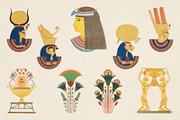 Ancient Egyptian ornamental psd pack