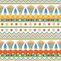Egyptian ornamental seamless psd pattern background 