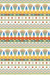 Egyptian ornamental pattern background psd
