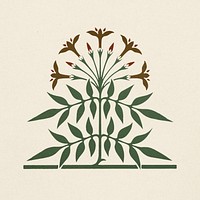 Ancient Greek floral element illustration