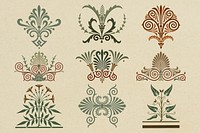 Greek ornamental element psd pack