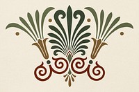 Ancient Greek floral element illustration