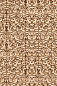 Decorative ancient brown Greek key pattern background
