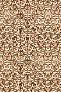 Decorative ancient brown Greek key pattern background psd