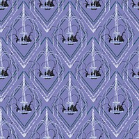 Pastel Art Deco pattern, aesthetic seamless background in oriental style vector