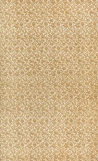 Gold floral pattern background print in high resolution. Digitally enhanced from our own edition of Solar Biology by Hiram Erastus Butler (1841–1916).