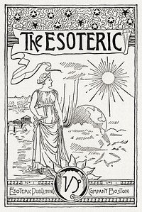 The Esoteric print in high resolution. Digitally enhanced from our own edition of Solar Biology by Hiram Erastus Butler (1841–1916).