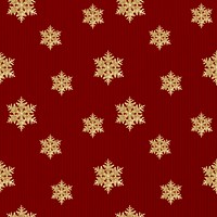 Red snowflake new year psd seamless pattern background, remix of photography by Wilson Bentley