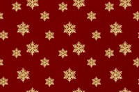 Festive red Christmas snowflake psd pattern background, remix of photography by Wilson Bentley