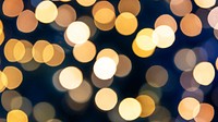 Warm golden bokeh lights background