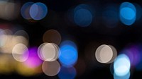 Blue and pink bokeh lights patterned background