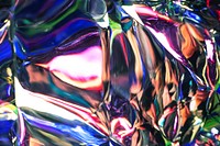 Shiny holographic aluminium textured background