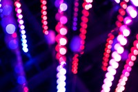 Festive pink neon lights background