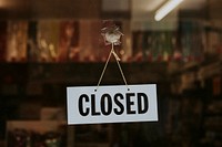 Store closed during coronavirus pandemic. BRISTOL, UK, March 30, 2020