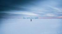 Winter desktop wallpaper background, Ilulissat, Greenland