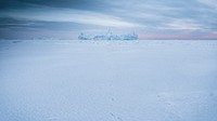 Snowy land at Ilulissat, Greenland