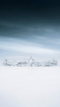 Snowy land at Ilulissat, Greenland