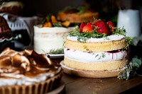 Table filled with homemade cakes